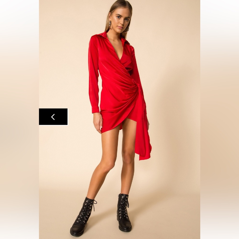Superdown Red Mini Dress - Picture 3 of 14